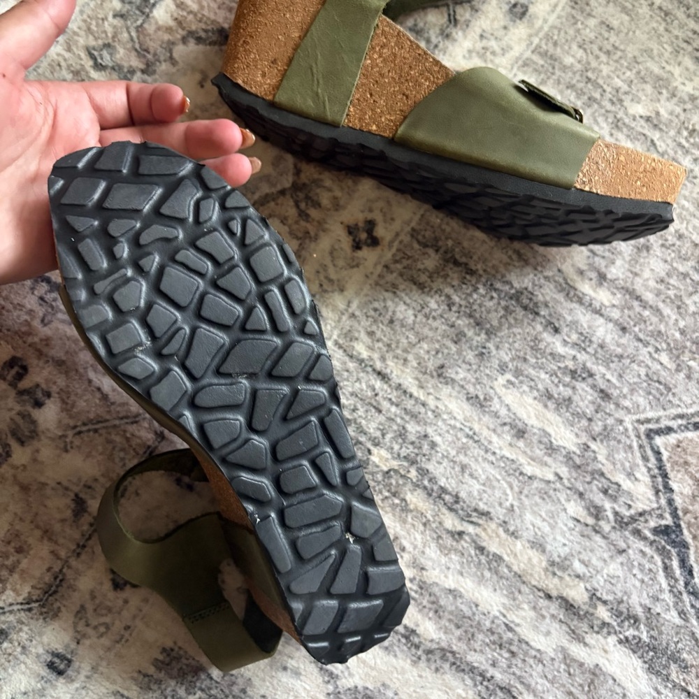 Relaxshoe green leather wedges size 37 - Picture 4 of 8